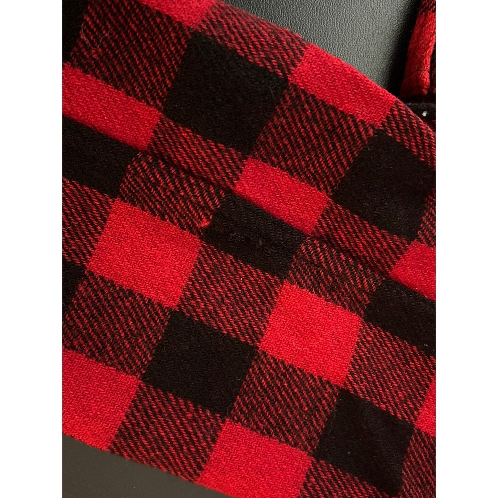Vintage Sportclad JC Penney Buffalo Plaid Flannel Shirt Red Black L (1210) - Picture 14 of 16